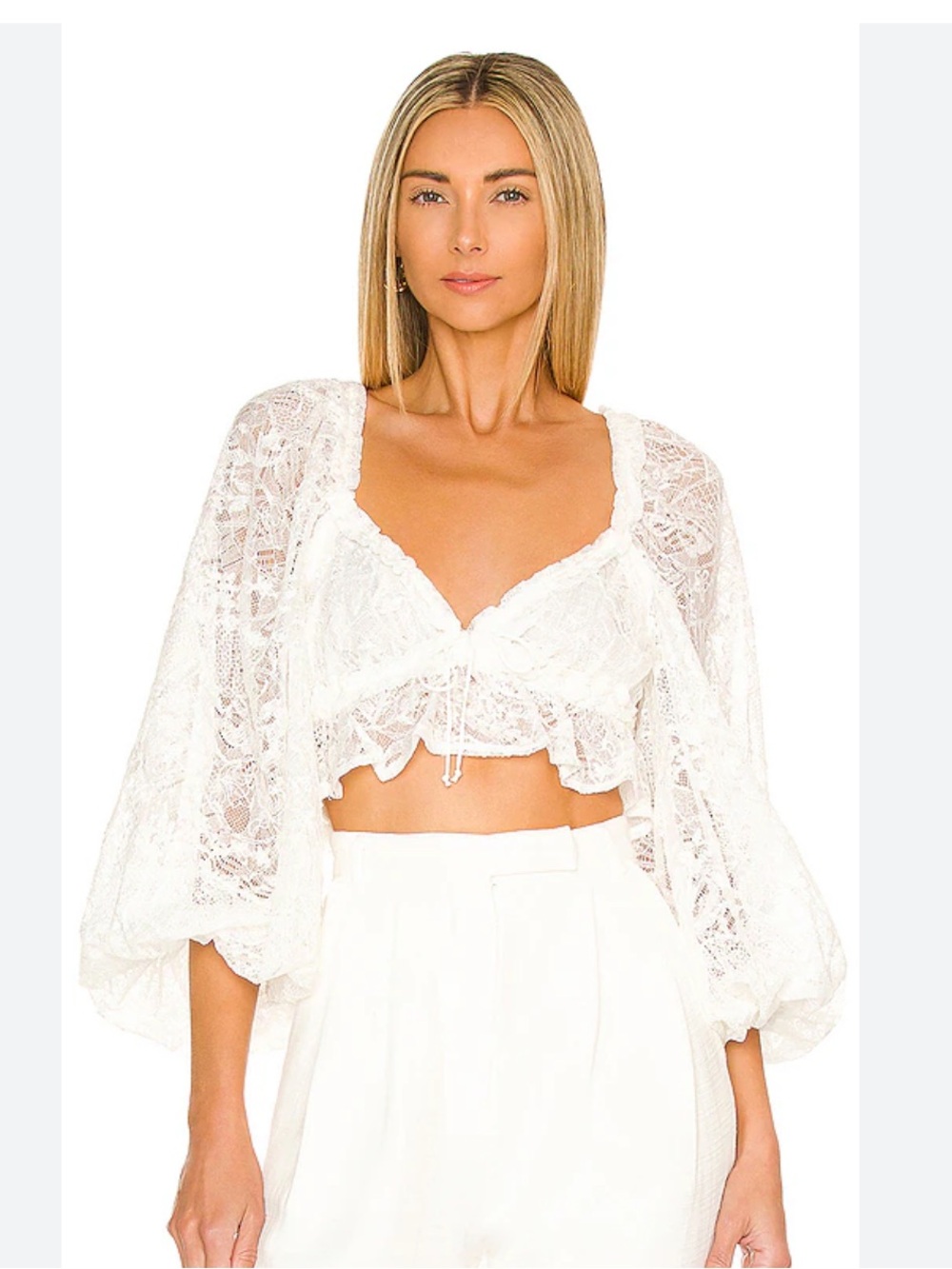 For Love & Lemons Madeline lace top